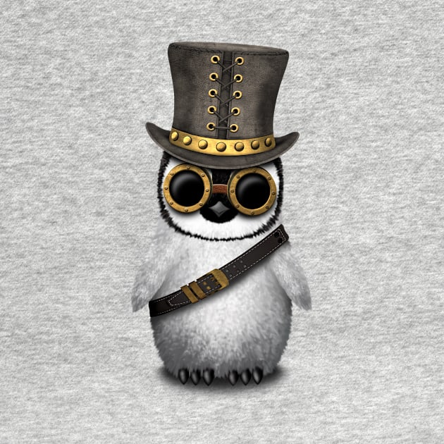 Steampunk Baby Penguin by jeffbartels